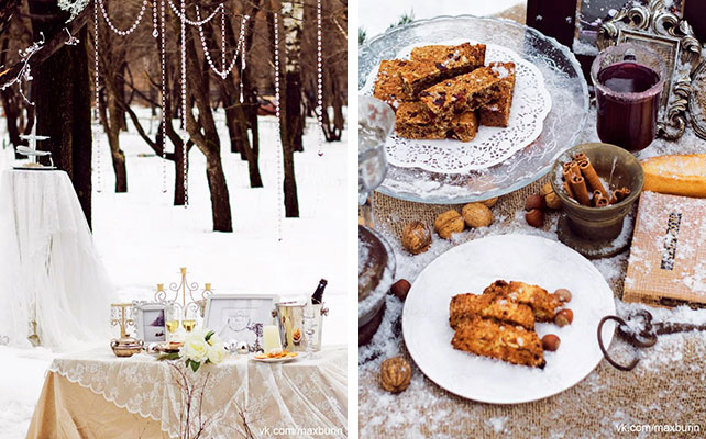 Декор зимней свадьбы