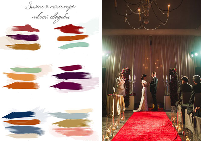 декор зимней свадьбы