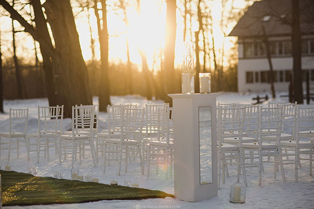 Декор зимней свадьбы