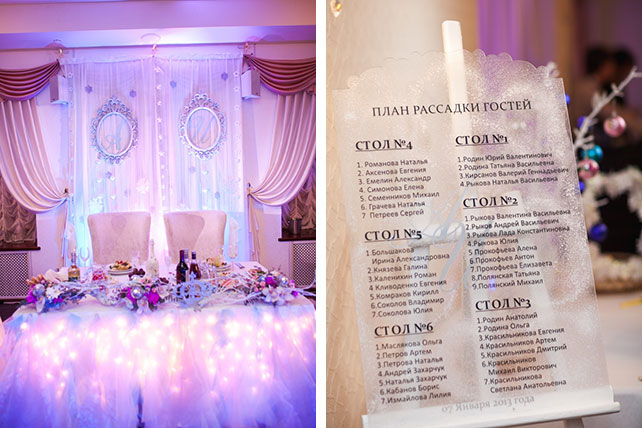 Декор зимней свадьбы