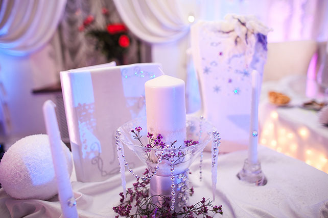 Декор зимней свадьбы