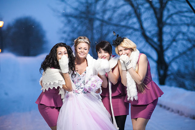 Декор зимней свадьбы