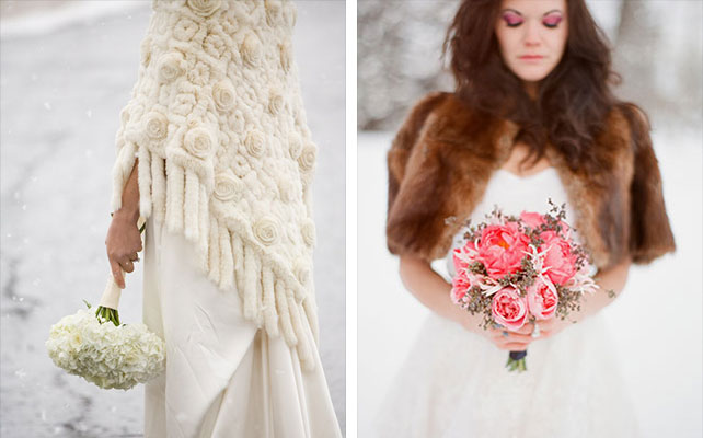 зимняя свадьба, образ невесты