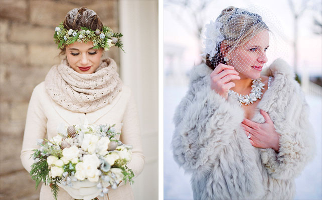зимняя свадьба, образ невесты