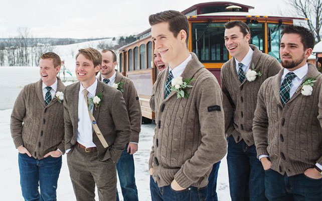 зимняя свадьба, образ жениха