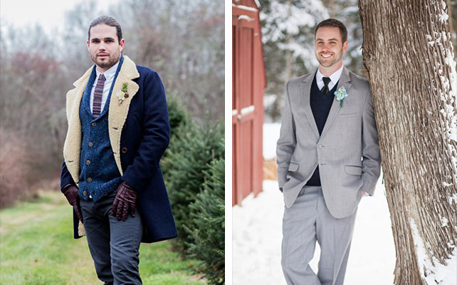 зимняя свадьба, образ жениха