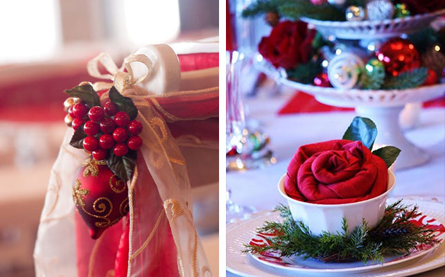 зимняя свадьба, декор