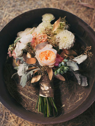 Золотая осень: 30 потрясающих букетов для невест 