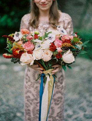 Золотая осень: 30 потрясающих букетов для невест 