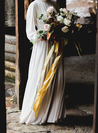 Золотая осень: 30 потрясающих букетов для невест 