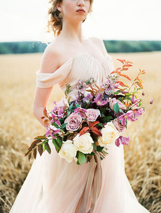 Золотая осень: 30 потрясающих букетов для невест 