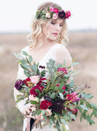 Золотая осень: 30 потрясающих букетов для невест 