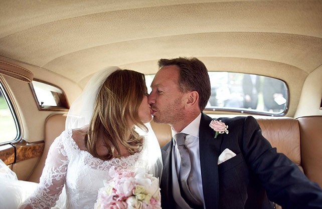 свадьба Джери Холлиуэлл и Кристиана Хорнера