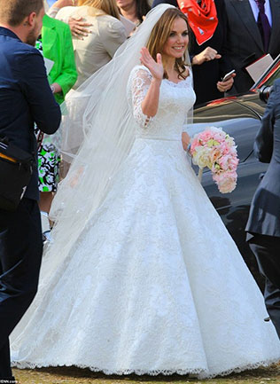 свадьба Джери Холлиуэлл и Кристиана Хорнера