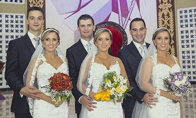 тройняшки вышли замуж в один день
