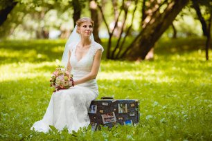 Свадьба путешественников, фотосессия невесты