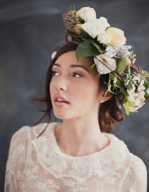 "Лесной" венок для невесты