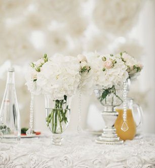 Белоснежная свадьба, декор места торжества