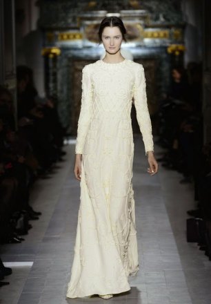 Текстурное платье невесты