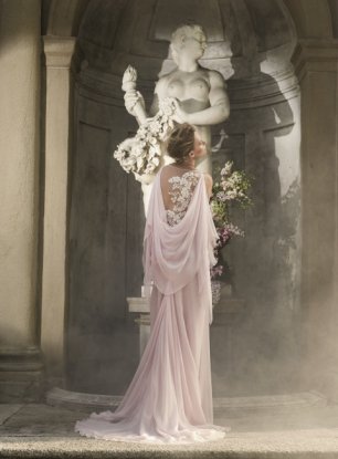 Свадебное платье с шикарной драпировкой