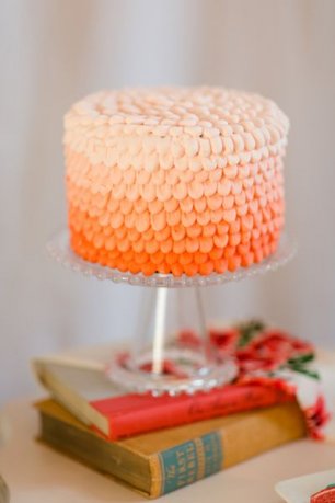 Свадебный торт "омбре"