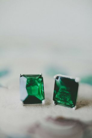 Серьги-пуссеты для невесты