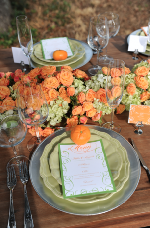 Сервировка банкетного стола