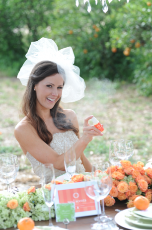 Оформление свадебного стола