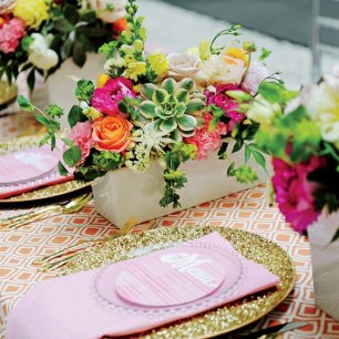 Оформление свадебного стола