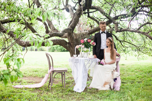 Фотосессия жениха и невесты, Максим и Дарья: нежная свадьба в розовом цвете