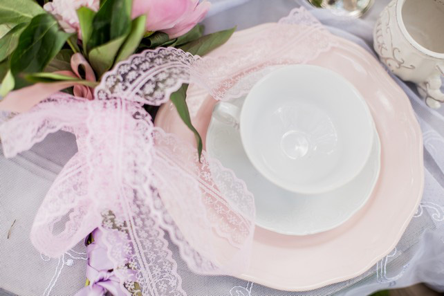 Посуда для свадебной фотосессии, Максим и Дарья: нежная свадьба в розовом цвете