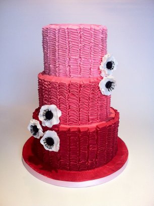 Свадебный торт в цвете омбре