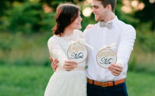 Свадебная фотосессия: пяльца