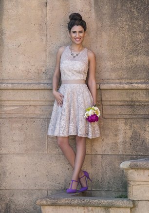 Короткое платье невесты