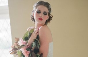 Драматичный макияж невесты