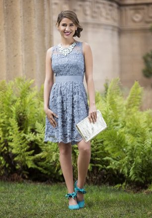 Ажурное платье подружки невесты