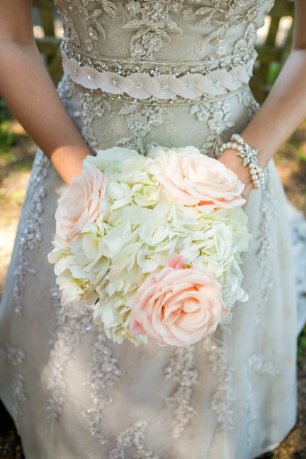 Структурный букет невесты