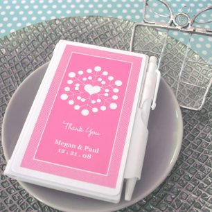 Бонбоньерка в виде блокнота с ручкой