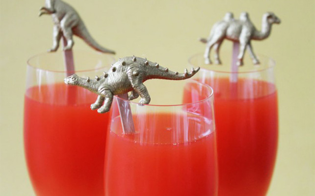 Украшения для напитков в виде фигурок динозавров
