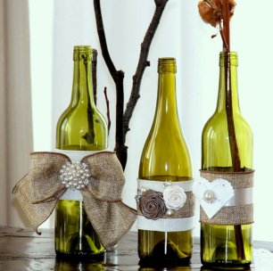 Винный декор на свадьбе