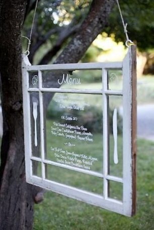 Меню на стекле