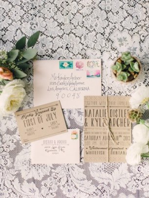 Приглашения с винтажным шрифтом