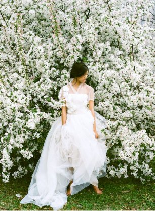 Платье невесты с воздушной юбкой