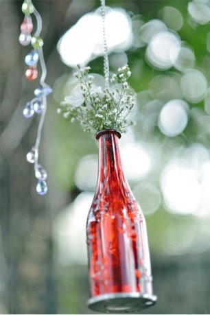 Бутылка в декоре