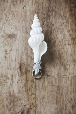 Кольца на ракушке