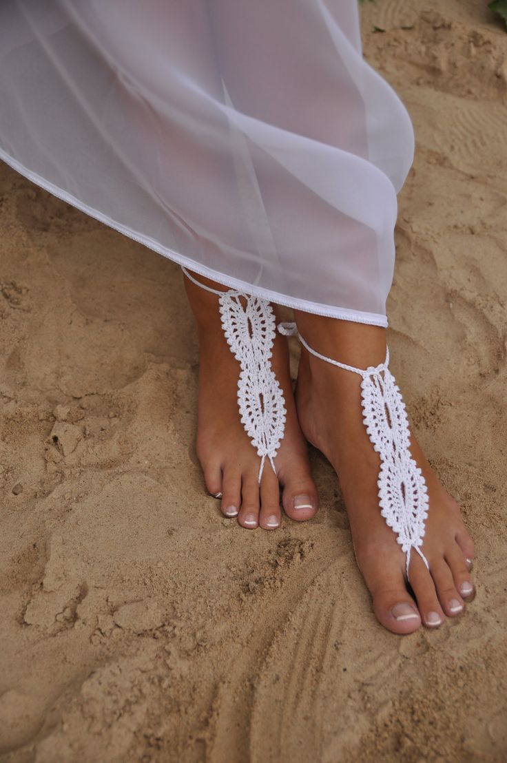 Деталь "пляжного" образа невесты