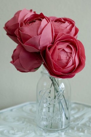 Тканевые цветы в декоре