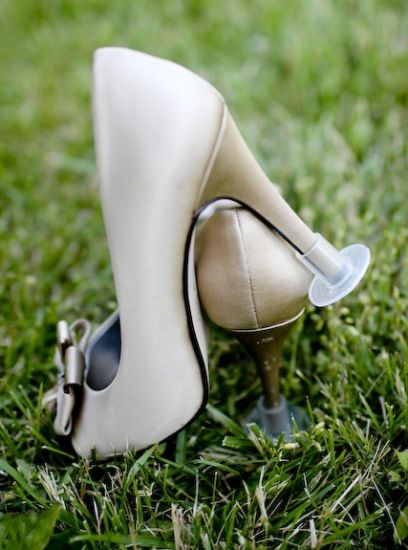 Туфли невесты: наконечник для каблуков