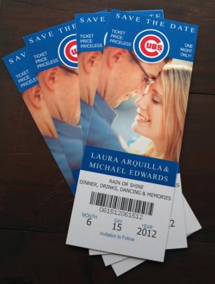 Приглашения в виде билета