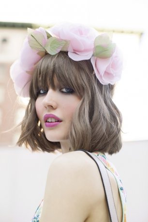 Венок из крупных цветов